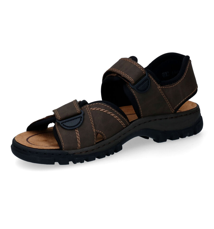 Rieker Bruine Sandalen in kunstleer (323563)