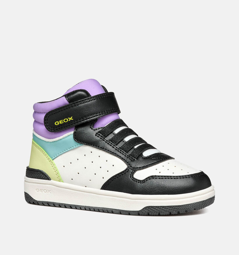 Geox Washiba Baskets en Noir pour filles (345915) - pour semelles orthopédiques