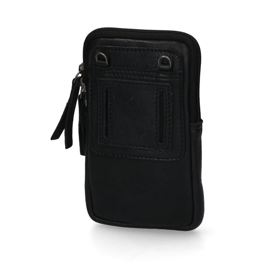 Hide & Stitches Zwart Telefoontasje voor dames (333144)