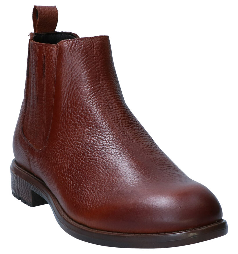 Borgo Sport Zanuu Boots en Cognac en cuir (263257)