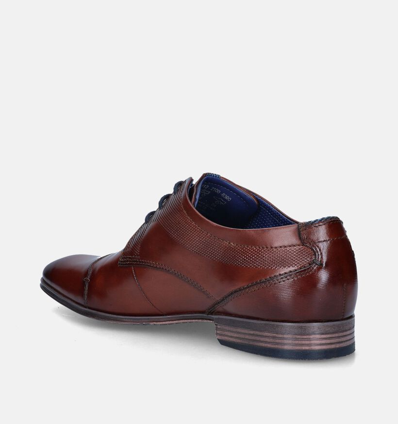 Bugatti Mattia Cognac Veterschoenen voor heren (355303)