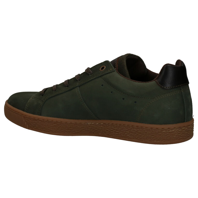 Bullboxer Chaussures à lacets en Vert kaki en nubuck (291315)