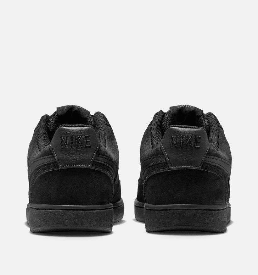 Nike Court Vision Baskets basses en Noir pour hommes (376136)