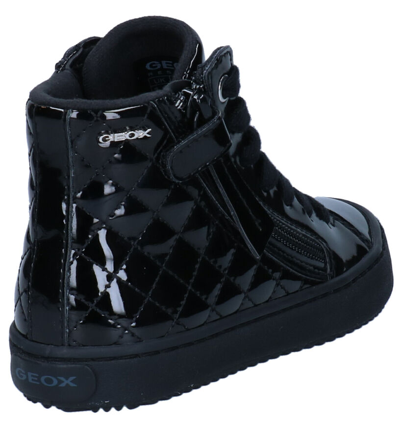 Geox Kalispera Baskets hautes en Noir en simili cuir (295129)