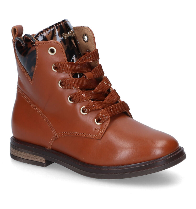 STONES and BONES Etami Bottines en Cognac pour filles (295038) - pour semelles orthopédiques