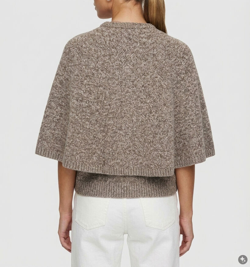 Vero Moda Faith Melange Bruine Cape Cardigan voor dames (379676)