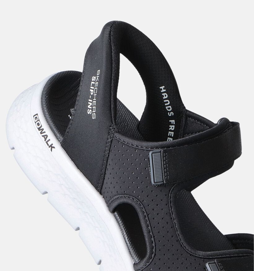 Skechers Slip-ins Go Walk Zwarte Sandalen voor heren (354589)