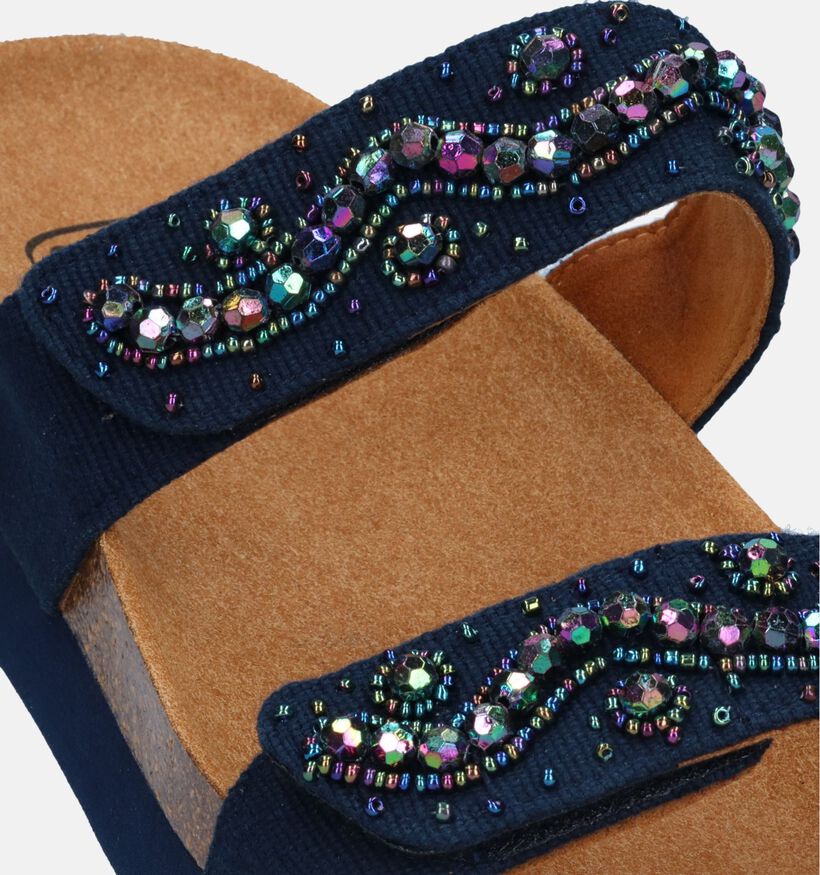 Scholl Zafirah 2.0 Nu-pieds en Bleu pour femmes (336725)