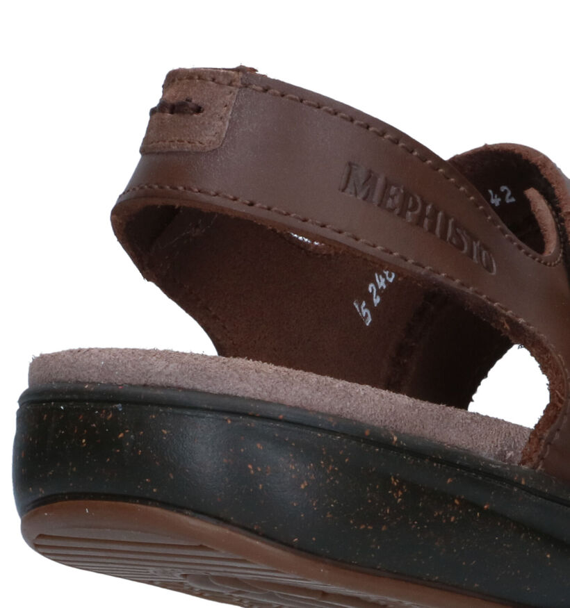 Mephisto Sagun Scratch Sandales en Brun pour hommes (355186)