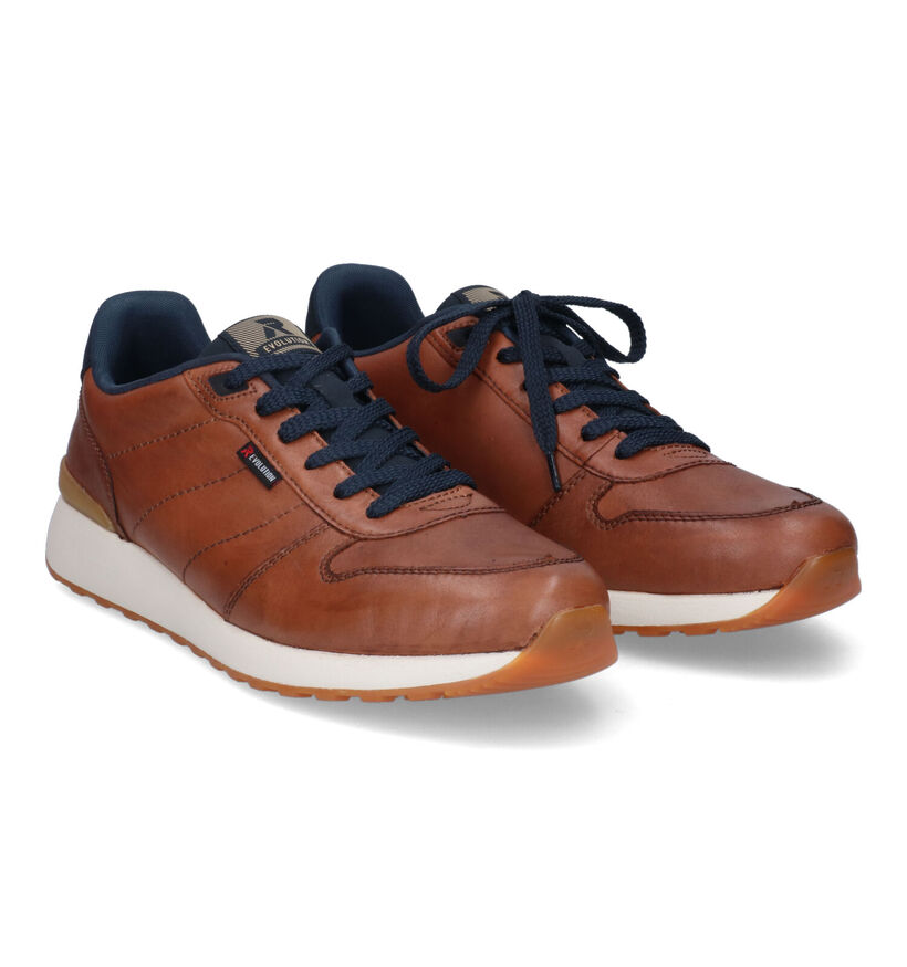 Rieker Cognac Veterschoenen in leer (317027)