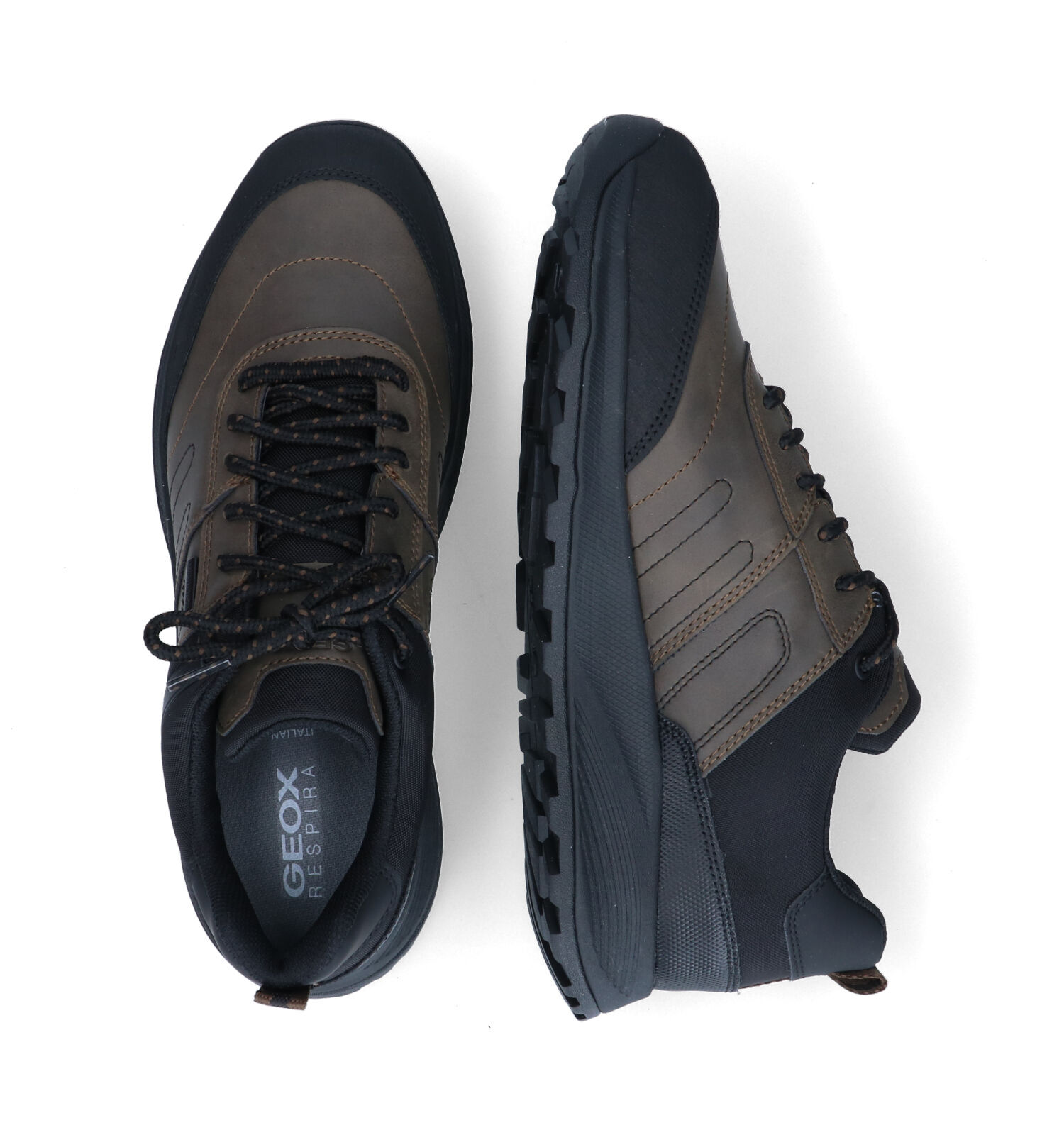 Geox Terrestre Chaussures de randonn e en Noir Hommes Chaussures