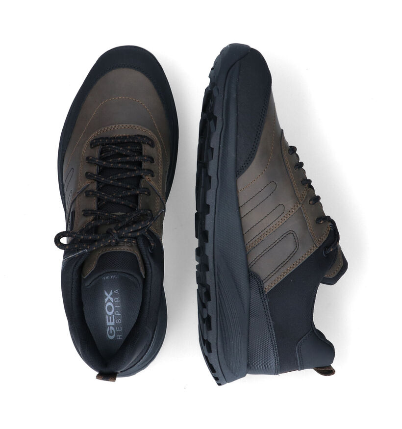 Geox Terrestre Chaussures de randonnée en Noir en simili cuir (315799)