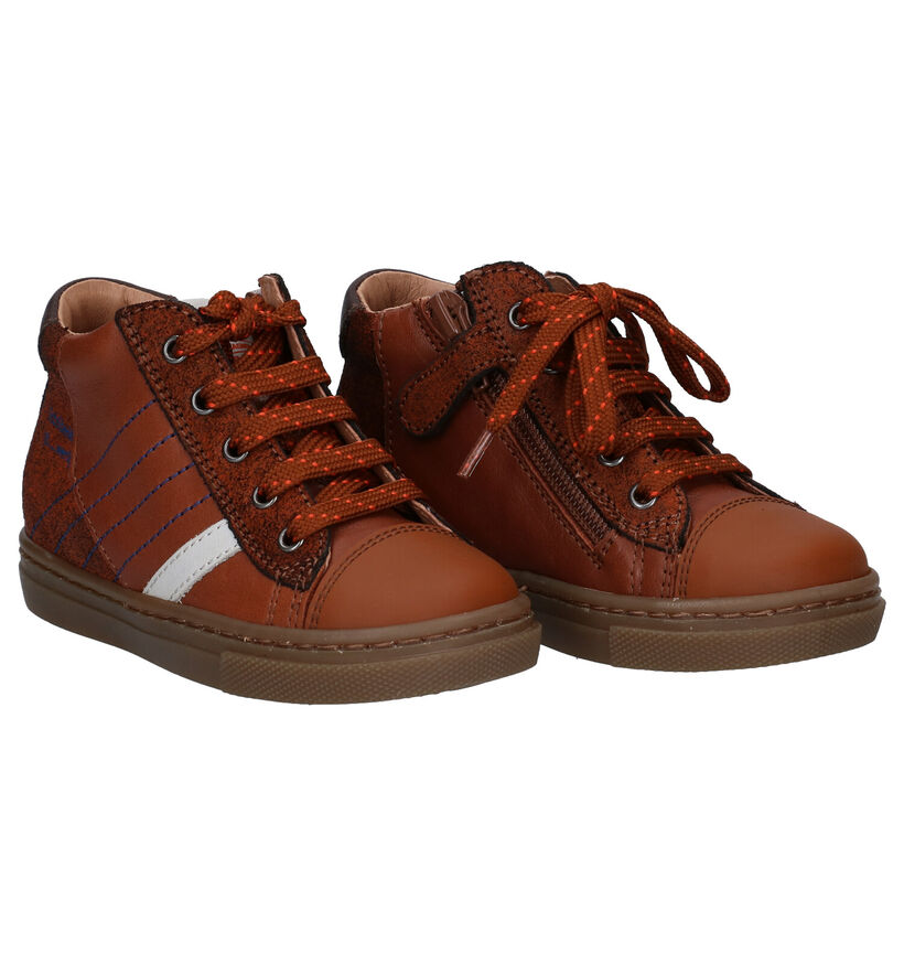 Romagnoli Cognac Hoge Schoenen in leer (298617)