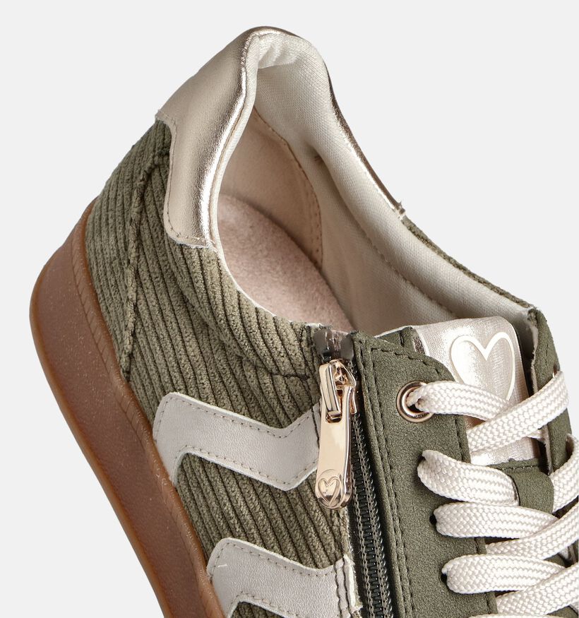 Marco Tozzi Baskets en Vert kaki pour femmes (360733) - pour semelles orthopédiques