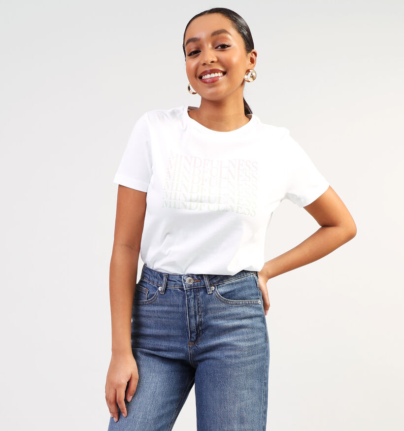 comma casual identity Witte T-shirt voor dames (350045)
