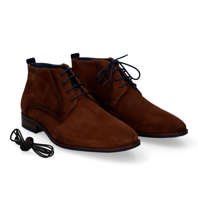 Berkelmans Estoril Cognac Veterschoenen voor heren (313147)