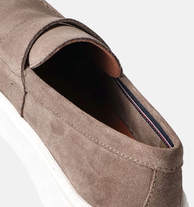 Scapa Chaussures à enfiler en Taupe pour hommes (355455) - pour semelles orthopédiques