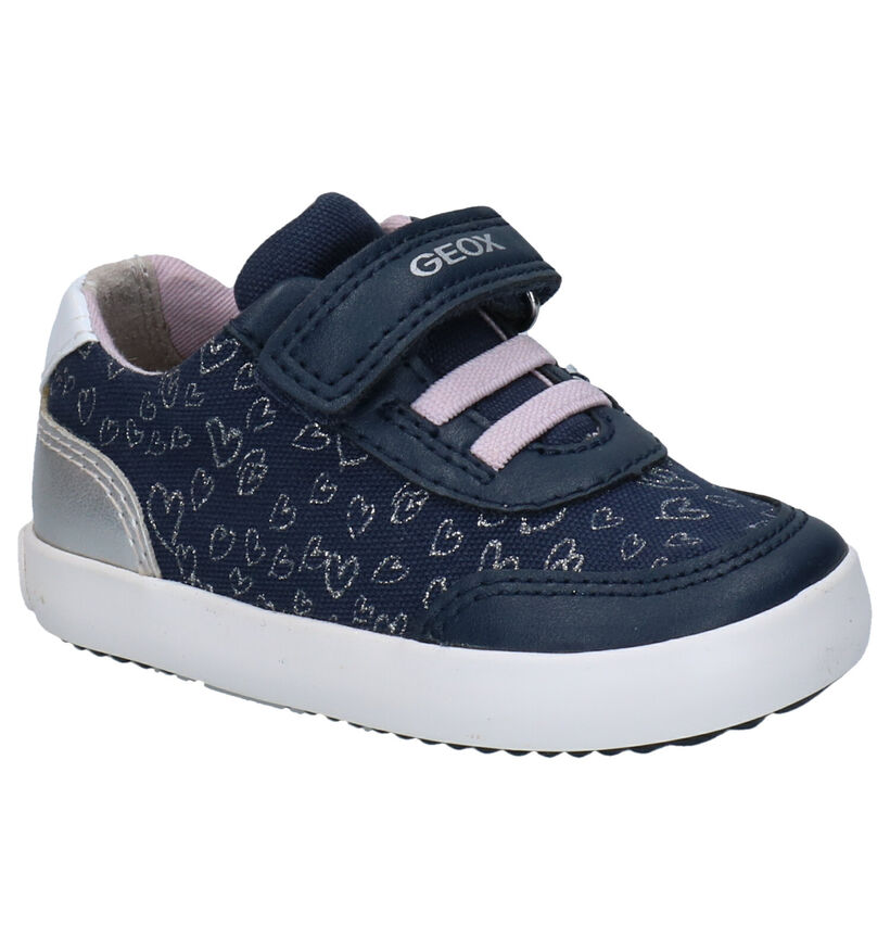 Geox Gisli Blauwe Sneakers in kunstleer (286930)