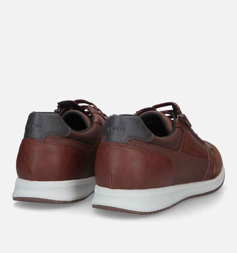 Geox Optek U Avery Cognac Veterschoenen voor heren (328361) - geschikt voor steunzolen