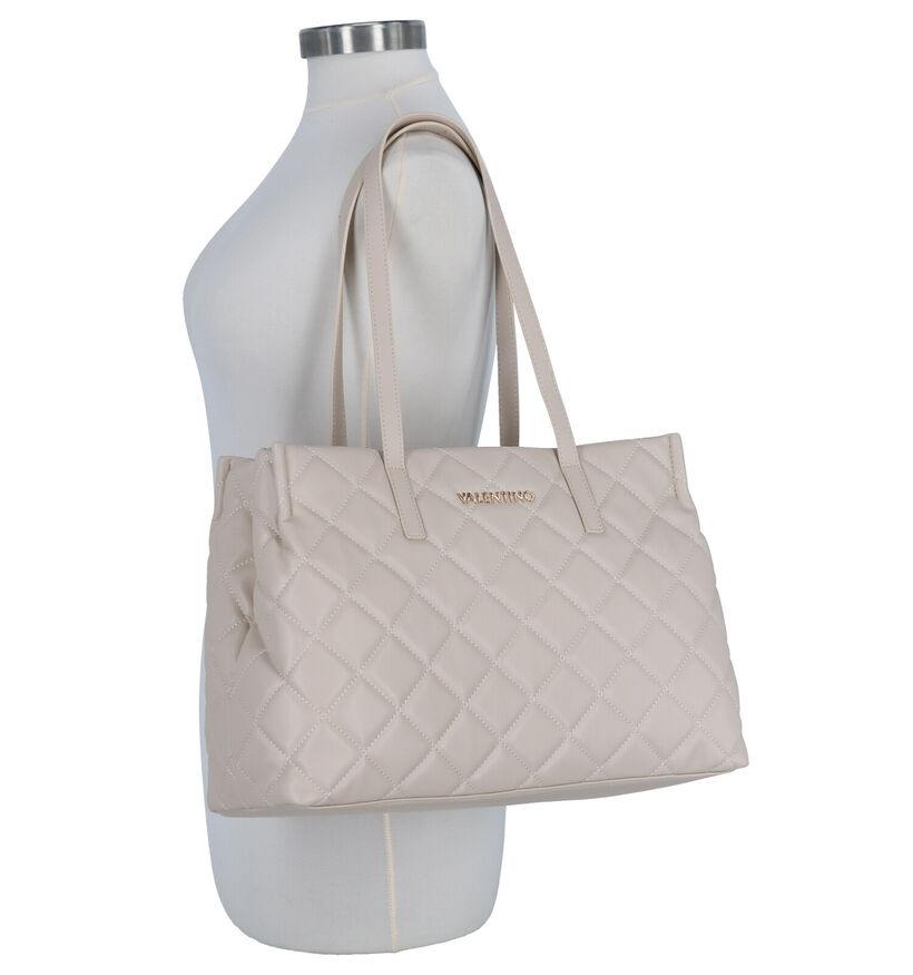 Valentino Handbags Ocarina Cabas en Beige en simili cuir (275820)