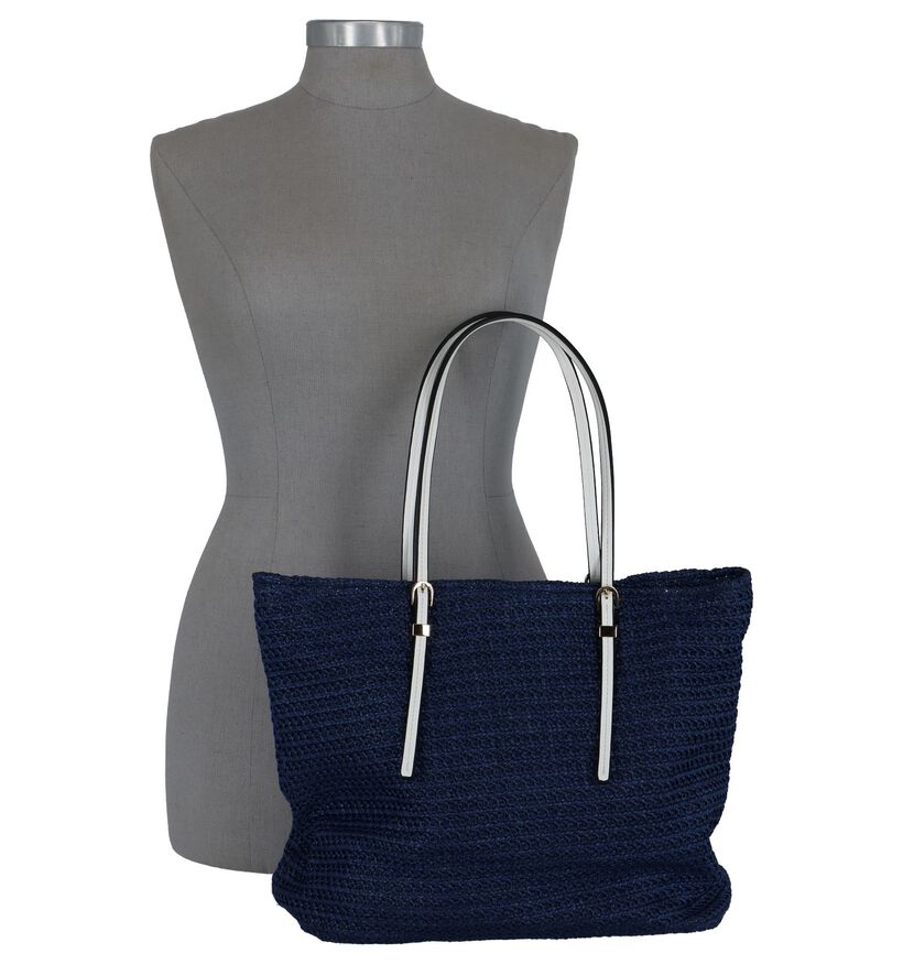 Shopper Blauw Dolce C. in stof (223311)