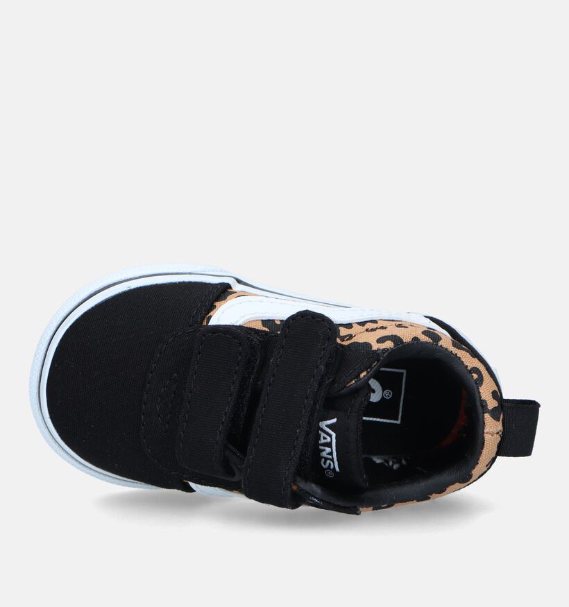 Vans Ward TD Cheetah Baskets en Noir pour filles, garçons (336889)