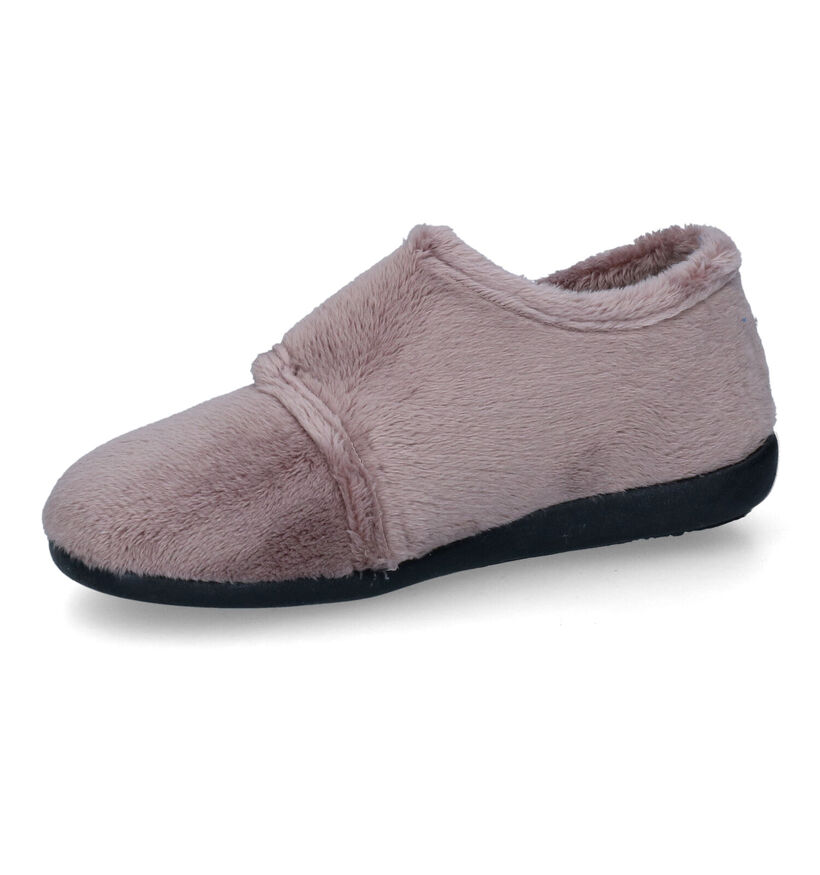 Milo & Mila Pantoufles fermées en Rose pour filles (348674) - pour semelles orthopédiques