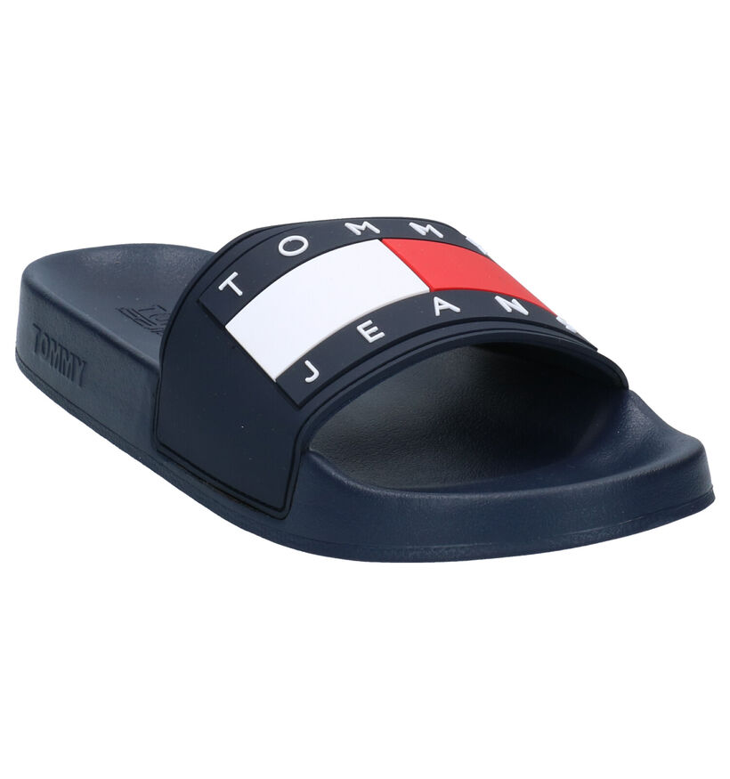 TH Tommy Jeans Flag Blauwe Badslippers voor dames (303956)
