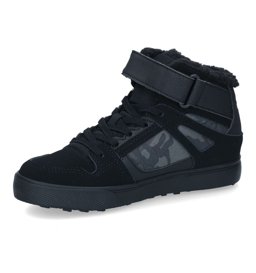 DC Shoes Pure High Top Zwarte Sneakers voor jongens (313146) - geschikt voor steunzolen