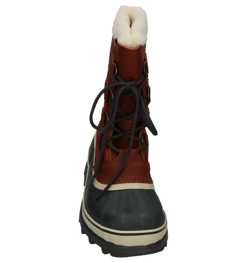 Sorel Caribou Bruine Snowboots in leer (252850)