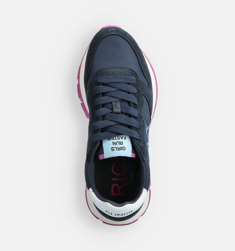 Sun68 Ally Solid Blauwe Sneakers voor dames (361894) - geschikt voor steunzolen