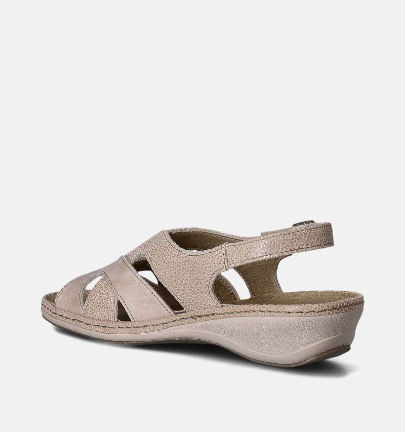 Hush Puppies Rhodes Beige Sandalen voor steunzolen voor dames (357588) - geschikt voor steunzolen