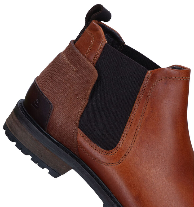 Bullboxer Bottines Chelsea en Cognac pour hommes (327428)