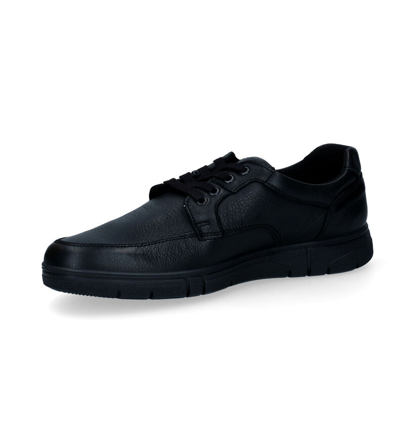Ara Loris Zwarte Veterschoenen in leer (296656)