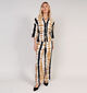 Vila Wrinkle Gele/Zwarte Broek voor dames (361348)