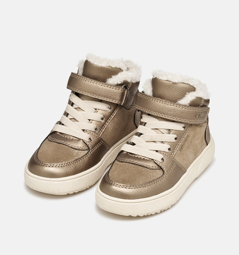 Geox Theeleven Gouden Boots met Velcro voor meisjes (377734) - geschikt voor steunzolen