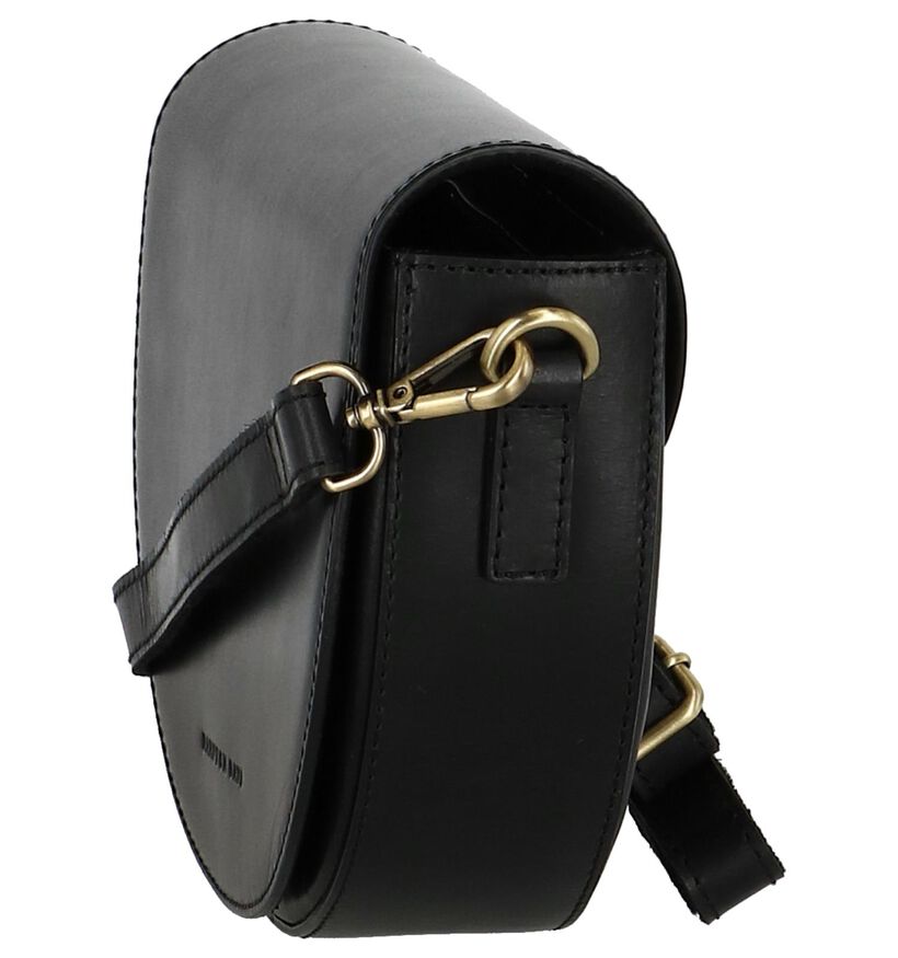 Zwarte Crossbody Tas met Afneembare Riem Hampton Bays in leer (239037)