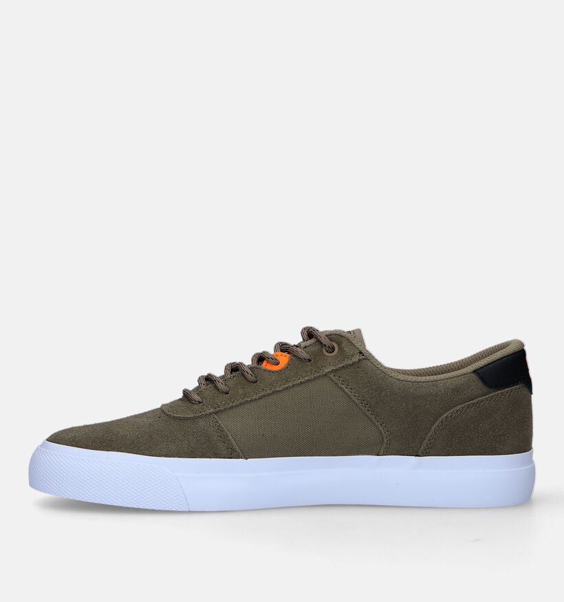 DC Shoes Teknic Baskets de skate en Vert Kaki pour hommes (326517) - pour semelles orthopédiques