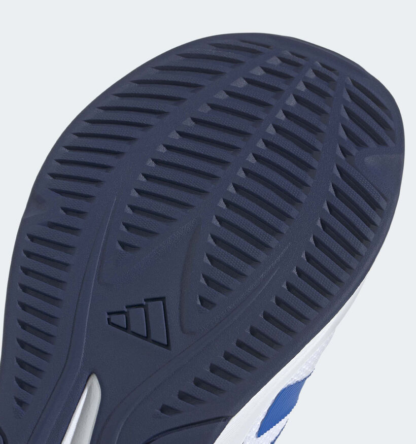 adidas Fortarun 4.0 Baskets en Blanc/Bleu pour gar&ccedil;ons (372683) - pour semelles orthop&eacute;diques