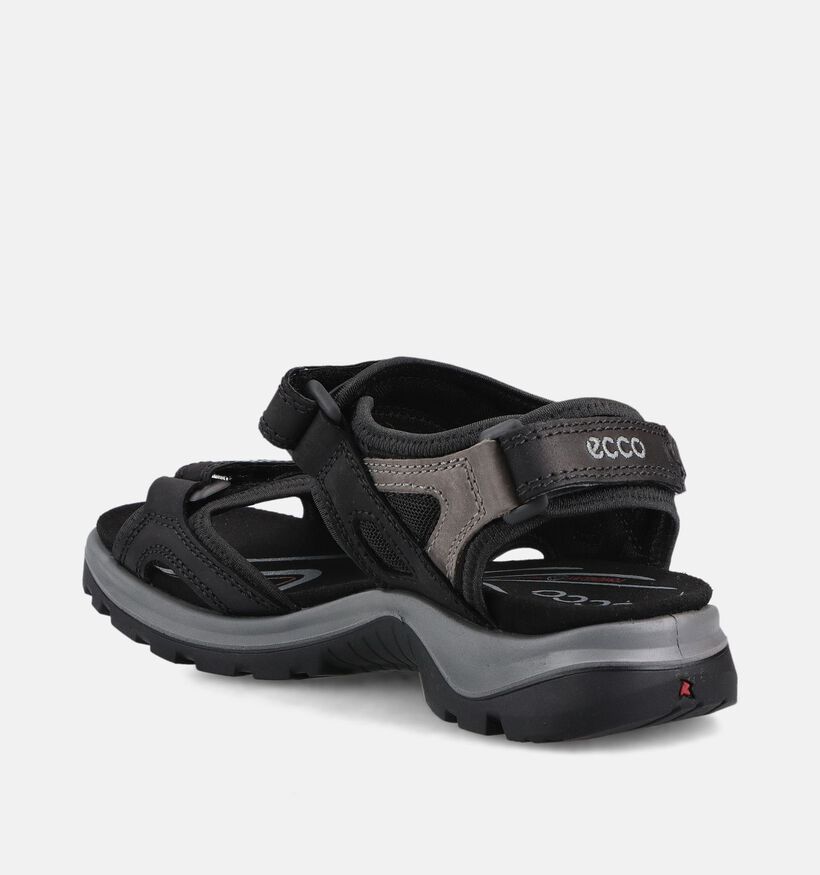 ECCO Offroad Sandales plates en Noir pour femmes (369775)