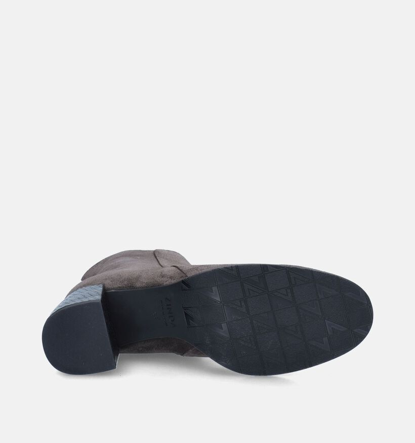 Zinda Bottillons avec talon en Argent pour femmes (348865)