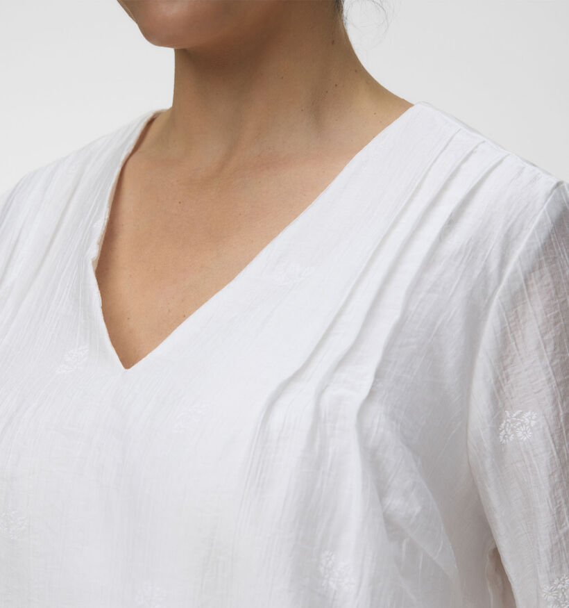 Vero Moda Curve Leslie Witte Blouse voor dames (378136)