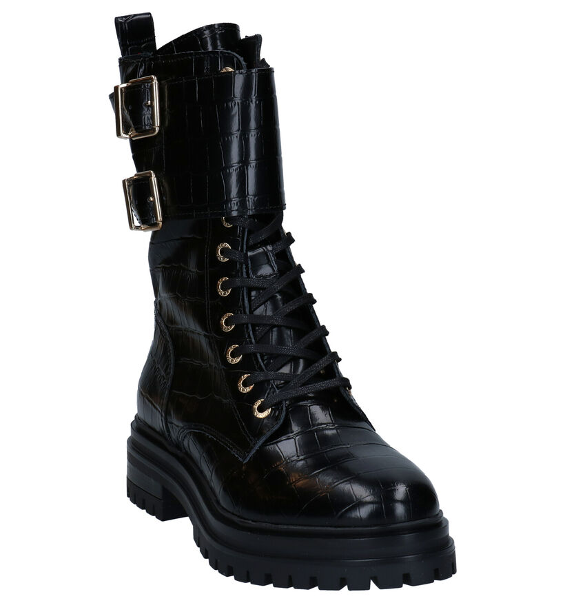 Scapa Zwarte Boots voor dames (281229) - geschikt voor steunzolen