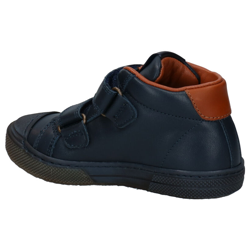 STONES and BONES Rosti Chaussures à velcro en Bleu pour garçons (313880) - pour semelles orthopédiques