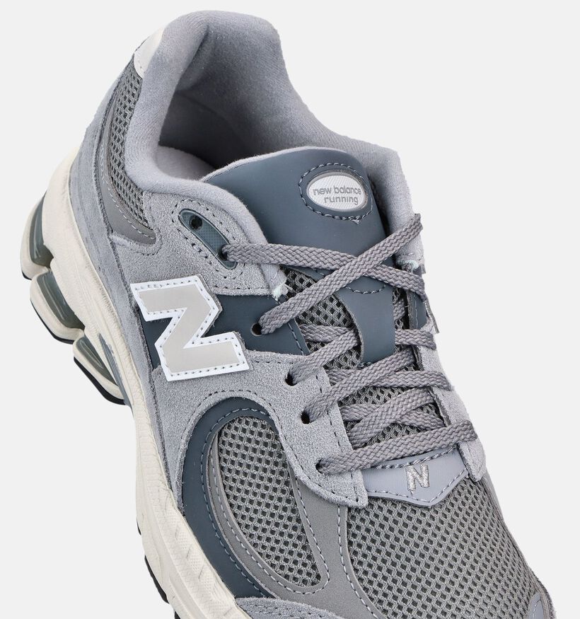 New Balance 2002 Baskets en Gris pour gar&ccedil;ons (366178) - pour semelles orthop&eacute;diques