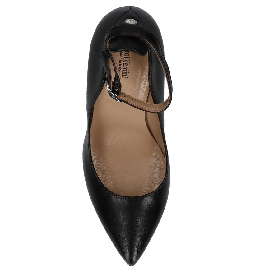 Zwarte Pumps met Bandje NeroGiardini in leer (226585)