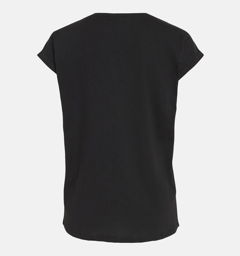 Vila Dreamers T-shirt basic en Noir pour femmes (345356)