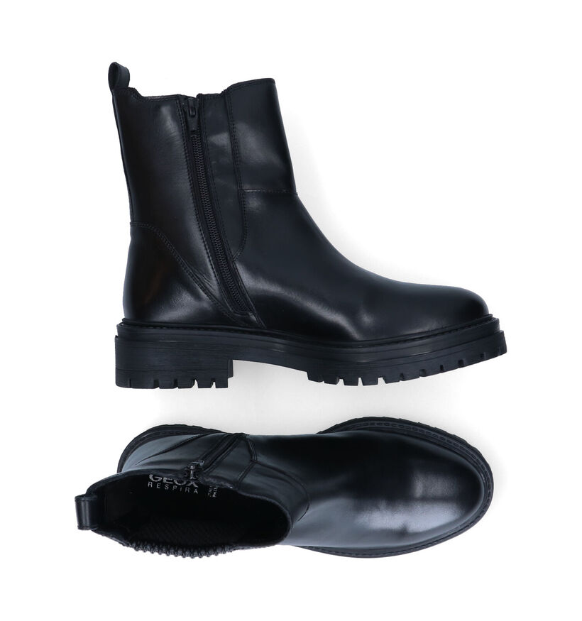 Geox Iridea Bottines en Noir en cuir (316631)