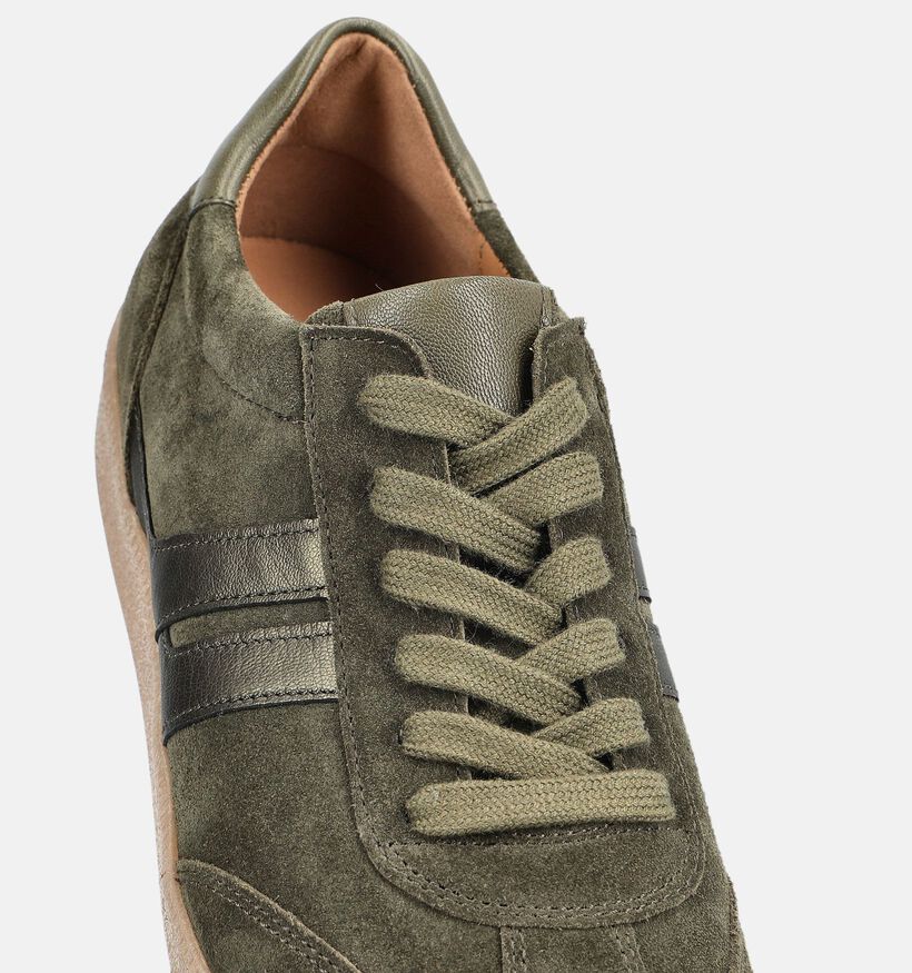 Gabor Kakigroene Sneakers voor dames (380041) - geschikt voor steunzolen