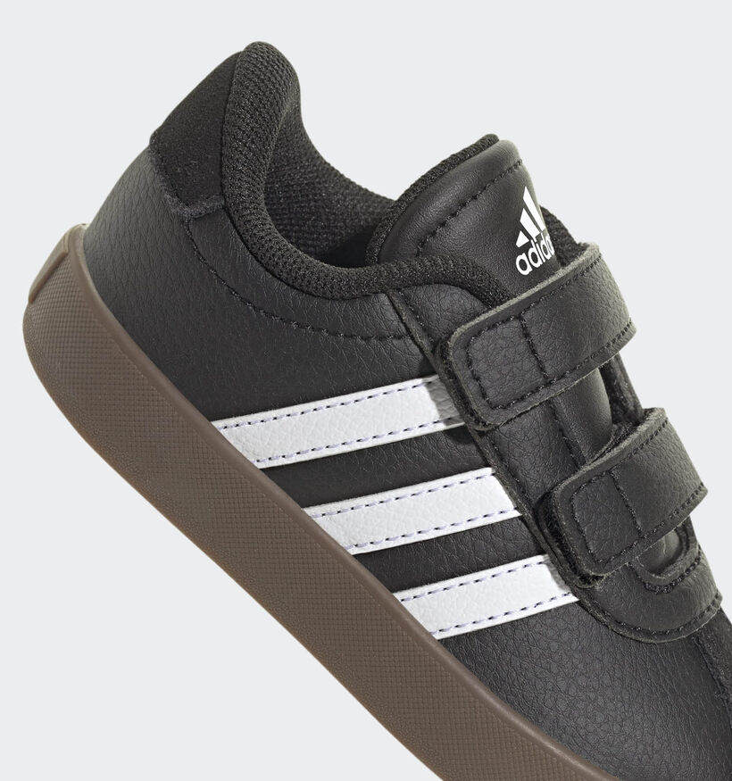 adidas VL Court 3.0 Zwarte Sneakers voor meisjes, jongens (359693) - geschikt voor steunzolen